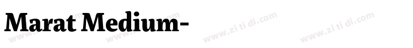 Marat Medium字体转换
